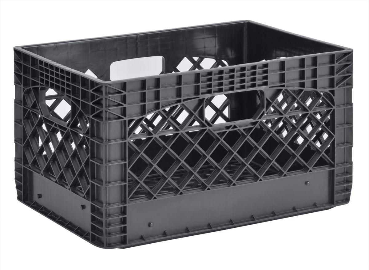 Black Stackable Storage Crate (3 Pack) I556992