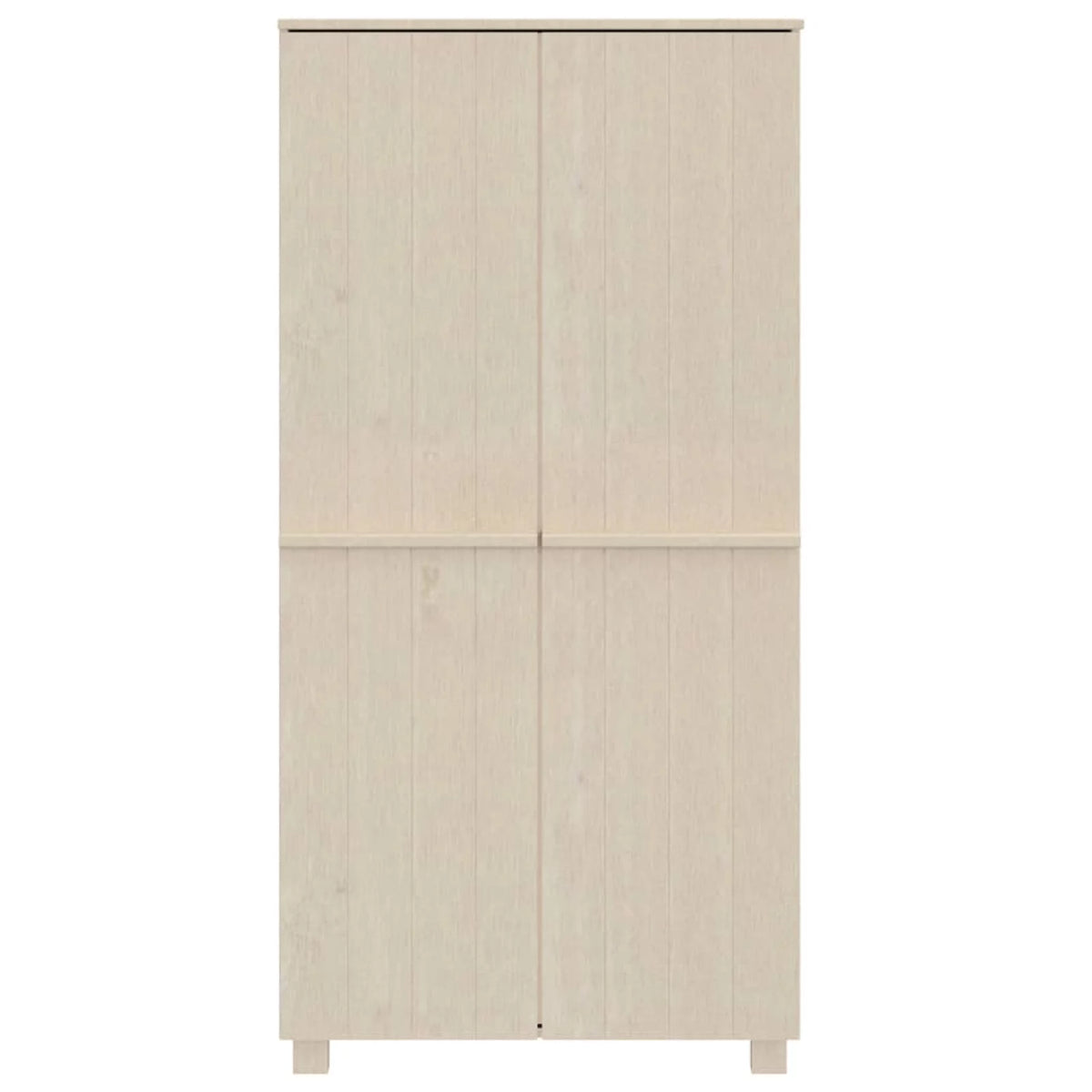 Pine Wood Wardrobe with Hanging Rod N5168