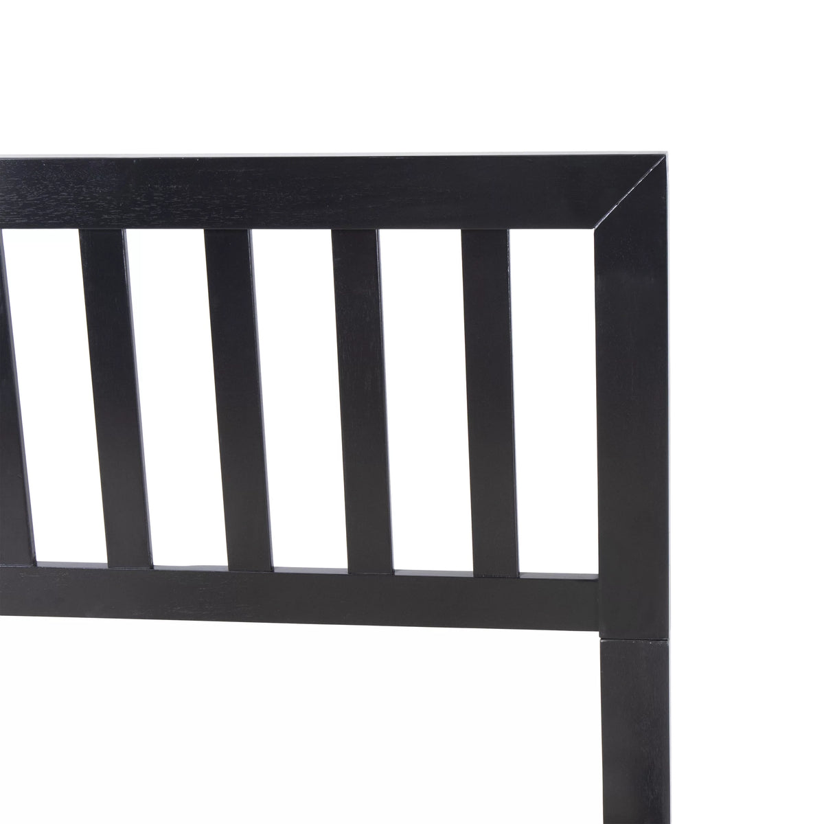 Black Acacia Wood Queen Bed O7095