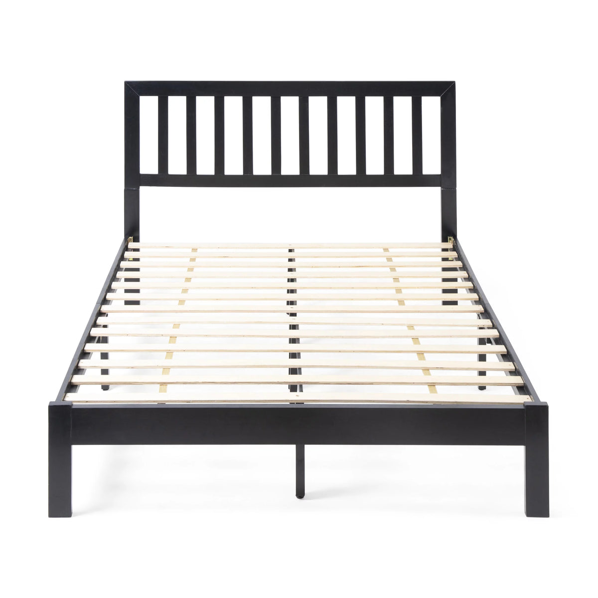 Black Acacia Wood Queen Bed O7095