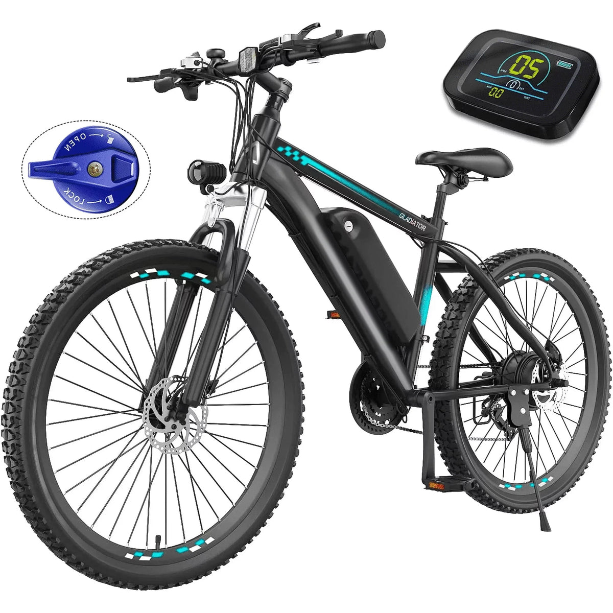 Electric Bike 26 500W 48V 10.4Ah 19.8MPH T823
