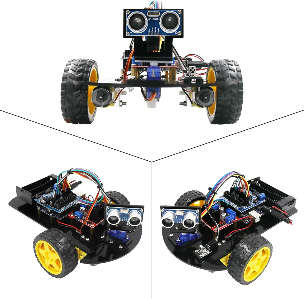 Smart Robot Car 2WD Chassis Kit with Ultrasonic Module DIY Kit M688220