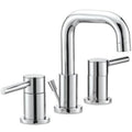 Polished Chrome Double Handle Widespread Faucet with Pop Up Drain E51262