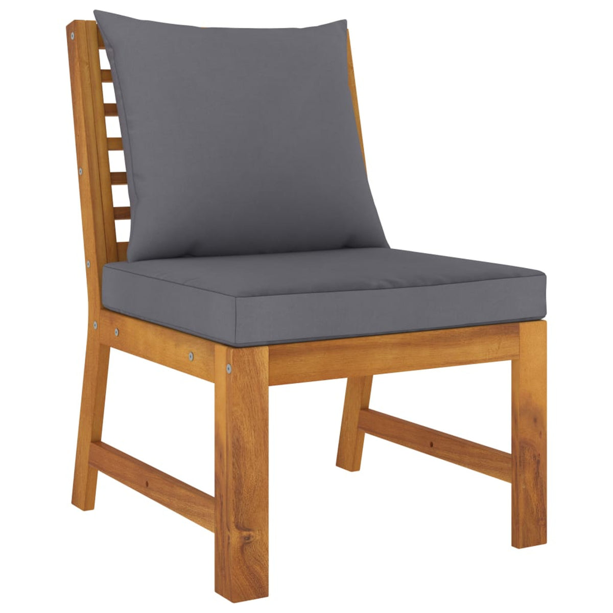 6 Piece Patio Lounge Set with Cushions Acacia Wood Outdoor Sectional Set Q931195