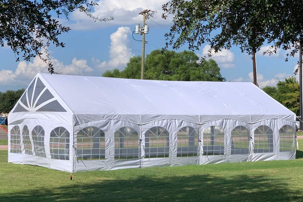 40'x20' PE Marquee Tent Gazebo Shelter with Storage Bags V329006