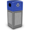 42 Gallon Gray Recycling Can with Lid R7391