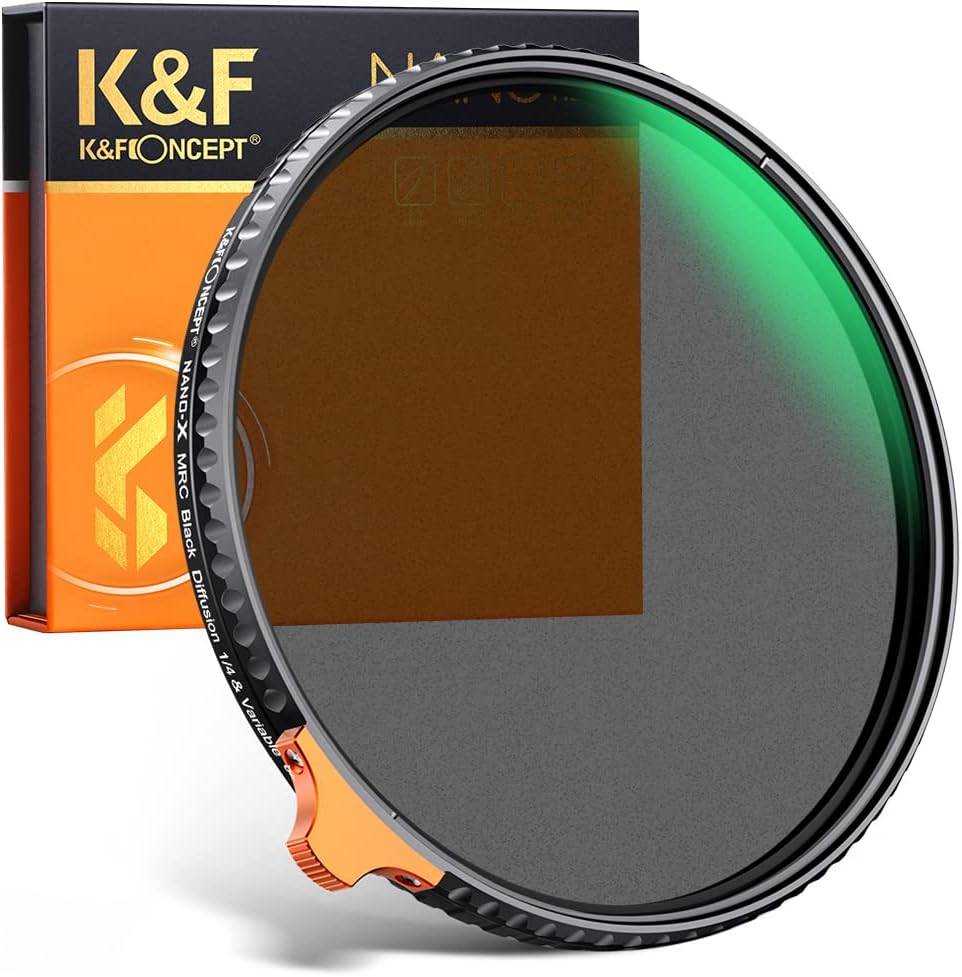 67mm Black Diffusion 1/4 Variable ND2-ND32 ND Filter 2-in-1 S4573