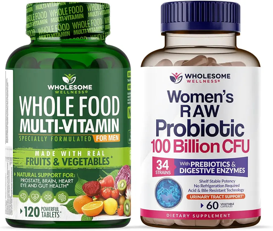 Men Multivitamin and Women Probiotics 100 Billion CFUs U6652