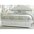 King Storage Bed in Oyster White H655