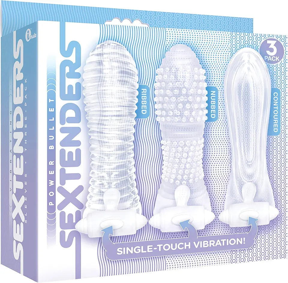 Vibrating 3-Pack Nubbed Contoured Ribbed W853