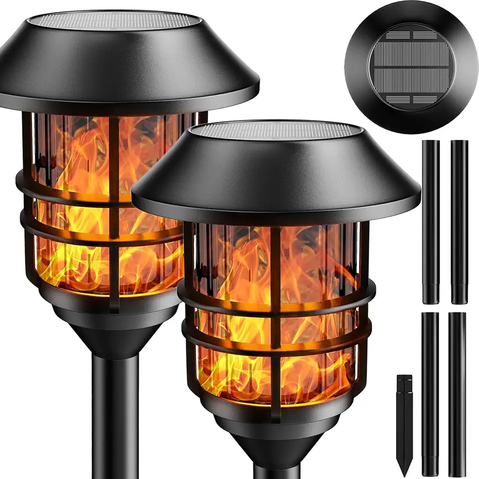 Solar Pathway Flame Lights 2 Packs E41230