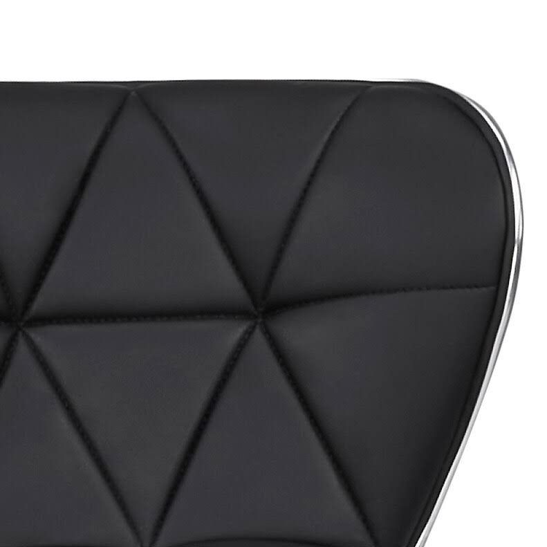 Faux Leather Adjustable Counter/Bar Stool Set of 2 White O659