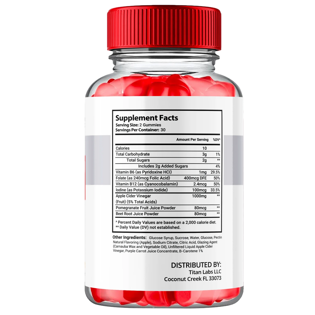 3 Pack Apple Cider Vinegar Gummies with Folic Acid 180 Gummies G9540