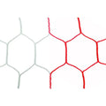 Two Tone Red White D616