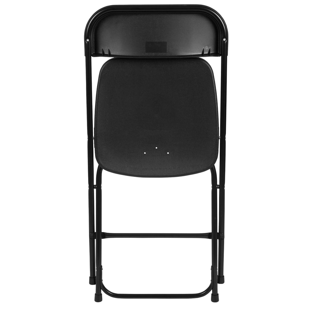 Black Plastic Folding Chair 6 Pack T35012