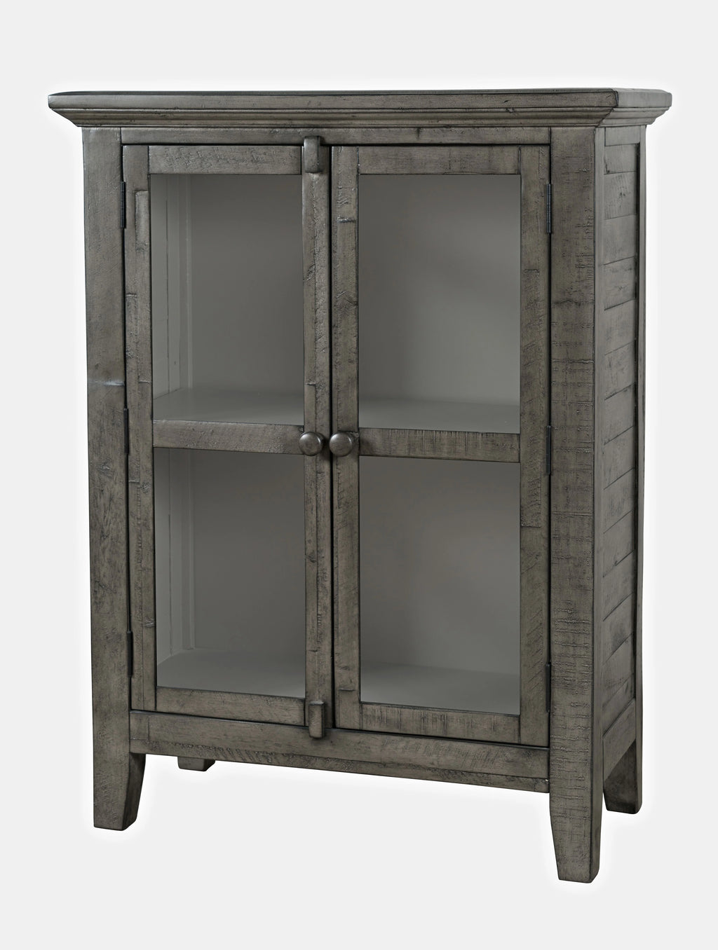 32" Distressed Acacia Two-Door Accent Cabinet X71764