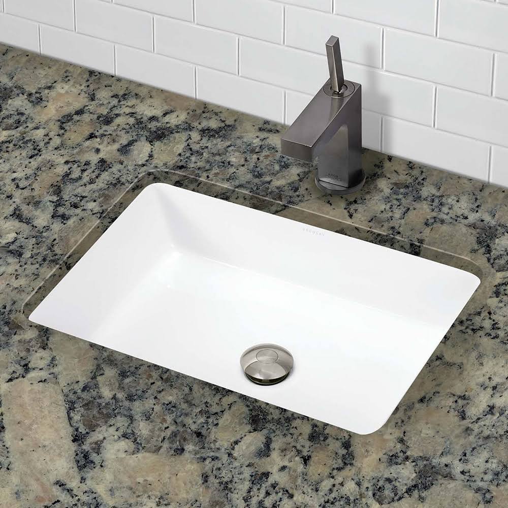 Rectangular Undermount Bathroom Sink White K420659