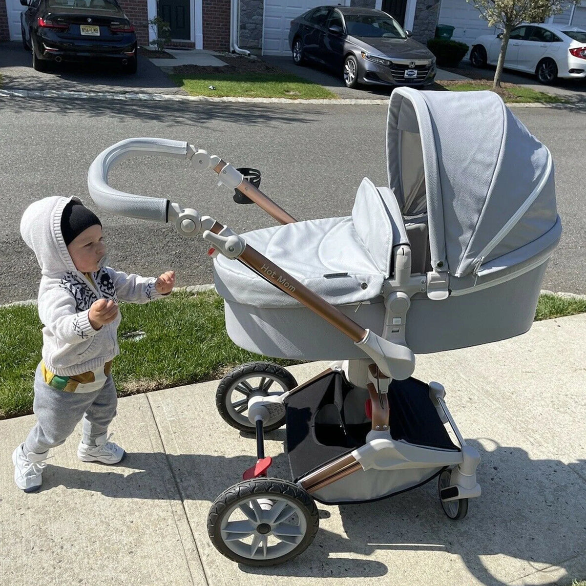 2 in 1 Bassinet Combo Reversible Travel System Stroller H780