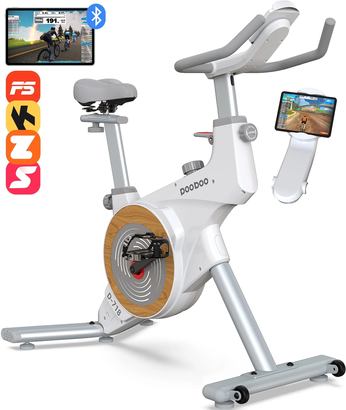 Indoor Cycling Bike Belt Drive Magnetic Stationary Exercise Bike 350lb D834502