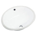 White Oval Undermount Vitreous China Lavatory A536
