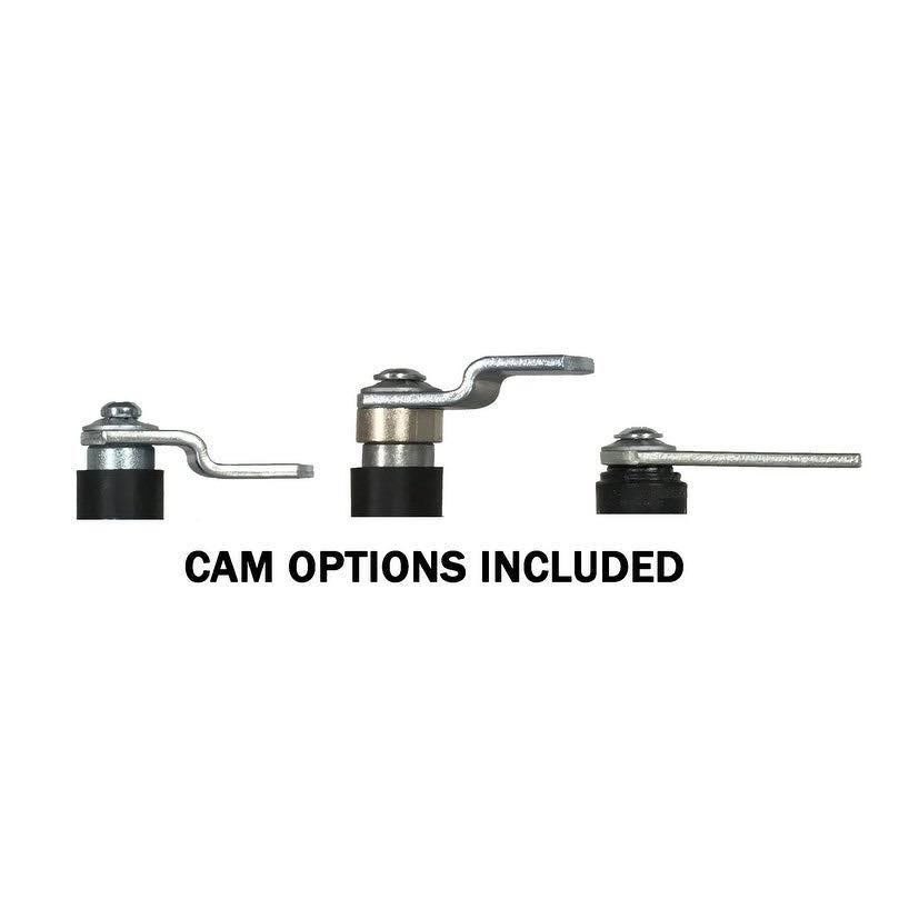 Electronic Cabinet and Locker Lock with Lever Handle with Slam Latch Vertical - Black D5340