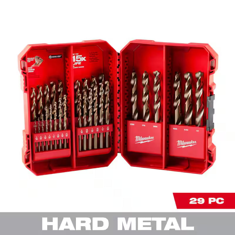 Cobalt Red Helix Drill Bit Set 29-Piece G4732