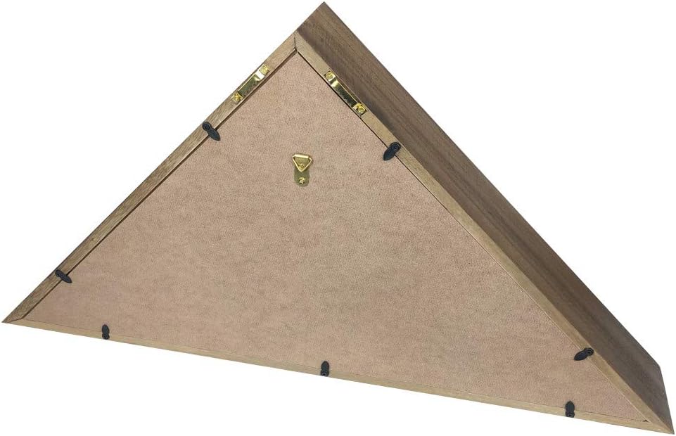 Military Flag Display Case for 5 x 9.5 American Flag - Paulownia Wood M61463