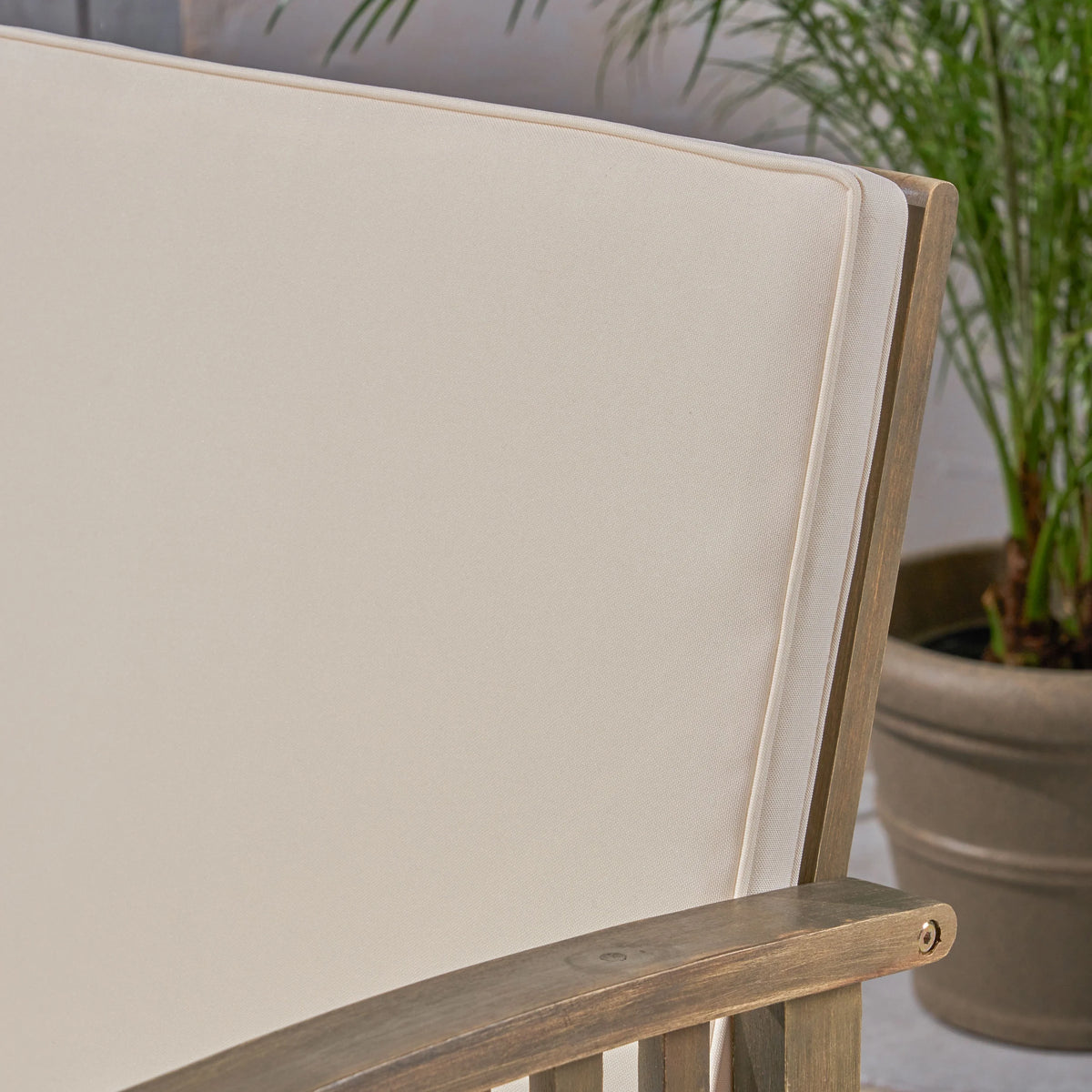 5 Piece Outdoor Acacia Wood Conversation Set Z23972