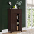 Two-Door Floor Cabinet, Dark Woodgrain O374