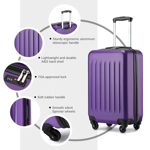 20 Inch Hardside Spinner Suitcase W2065