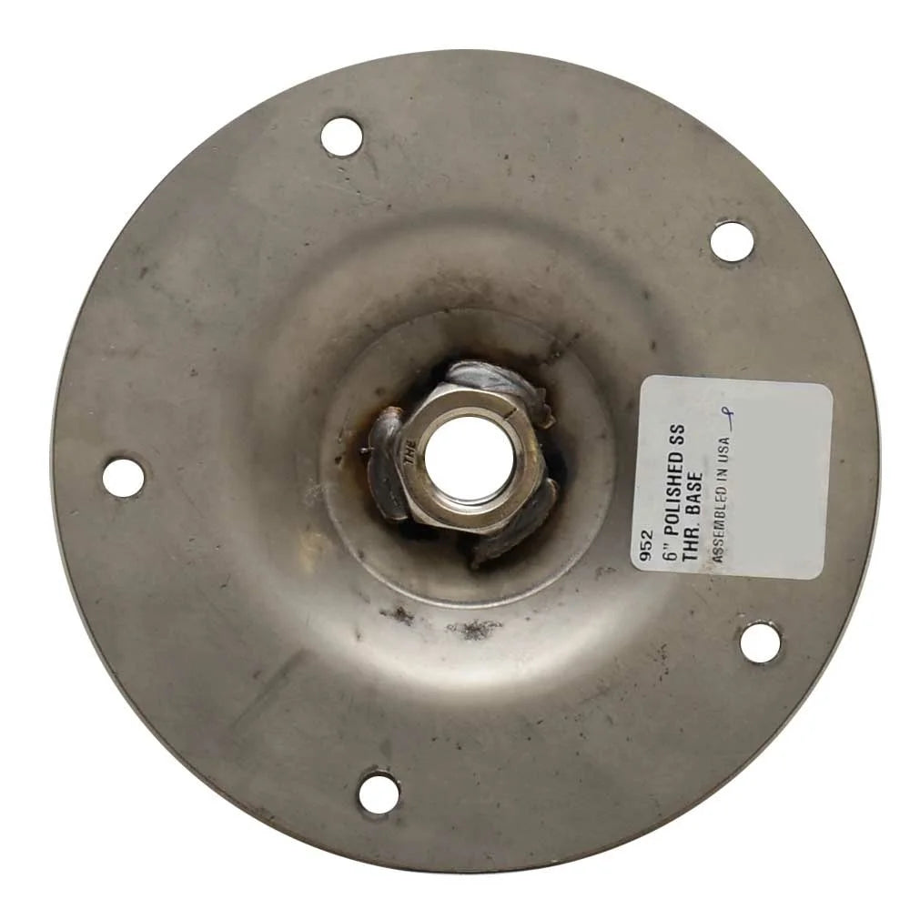 6 3/8 Inch Polished Stainless Steel Boat Ski Pylon Base X66198