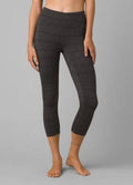 Charcoal Stripe Capri S338