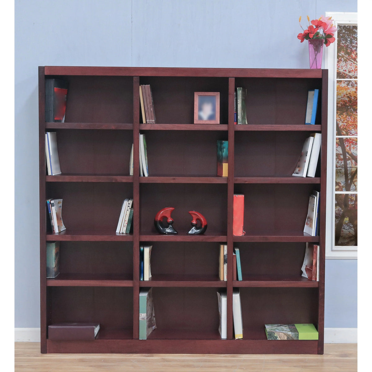72-inch Espresso Bookcase Storage Unit F8969