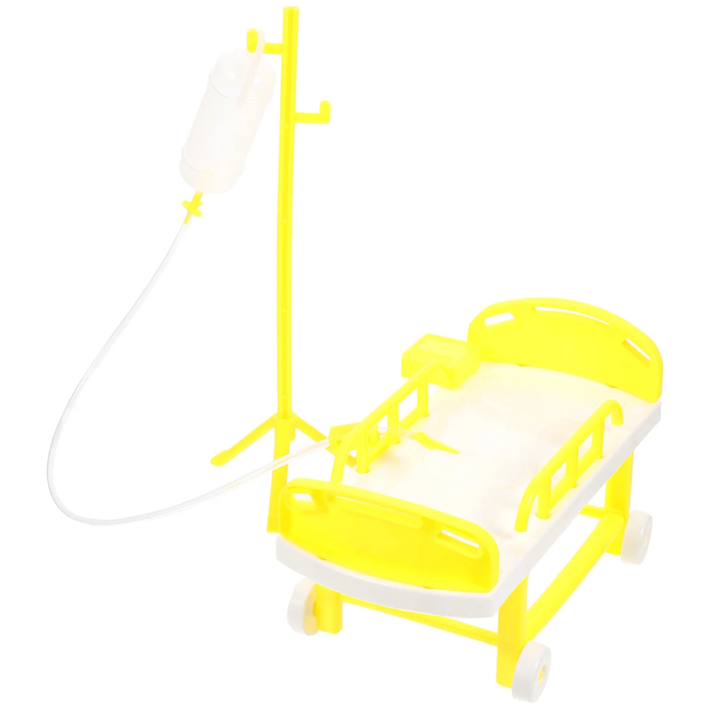 Simulated Medical Bed Children’s Toys Playing Doctor Toy Dollhouse Furniture Hospital Playing Nurse Toy Toddler F86519
