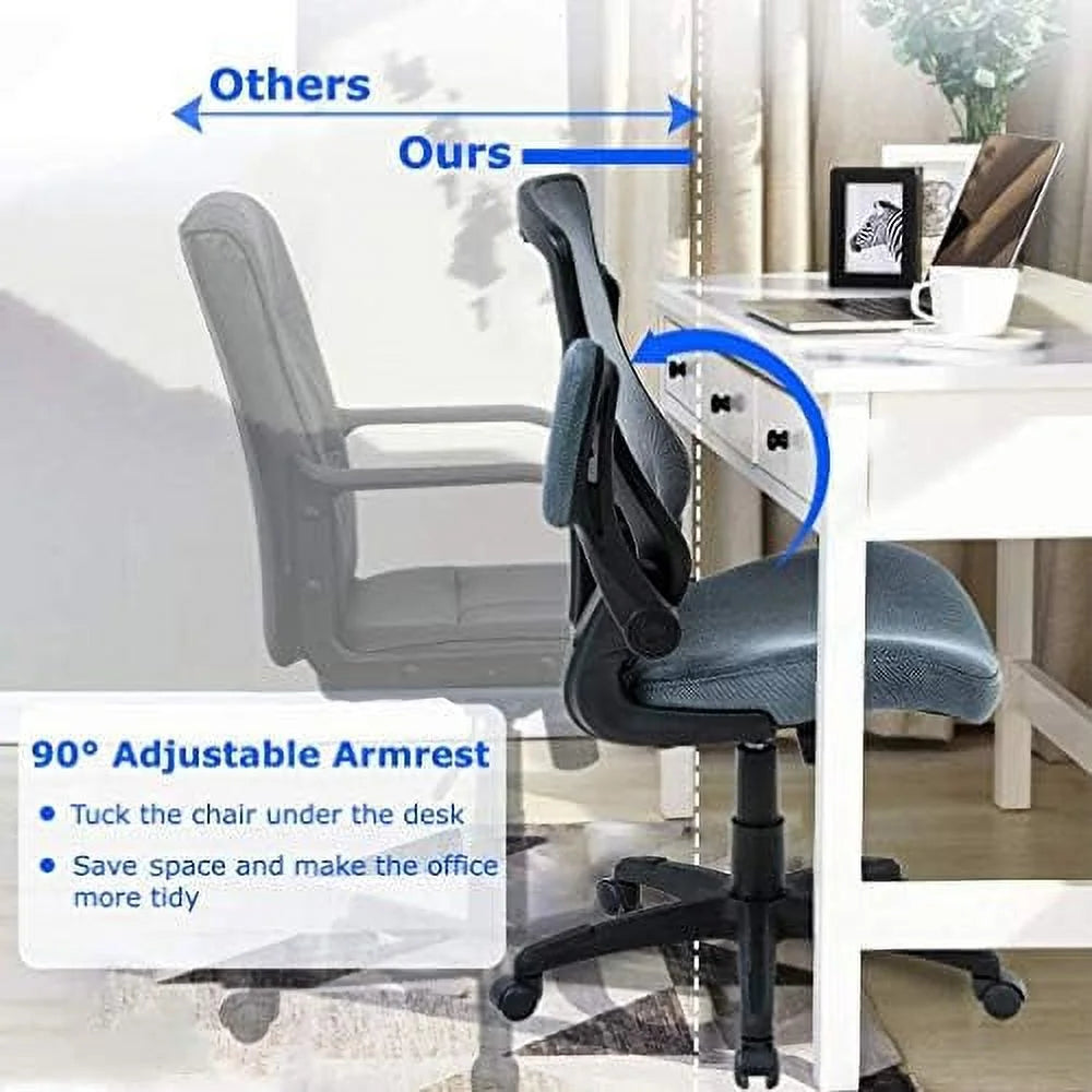 Black Mesh Ergonomic Office Chair with Lumbar Support M88115