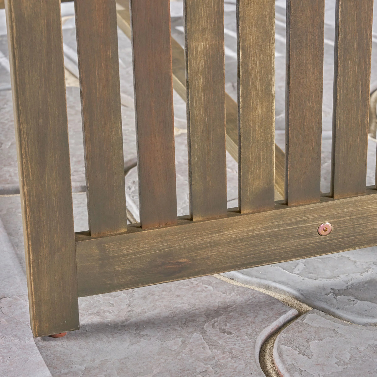 5 Piece Outdoor Acacia Wood Conversation Set Z23972