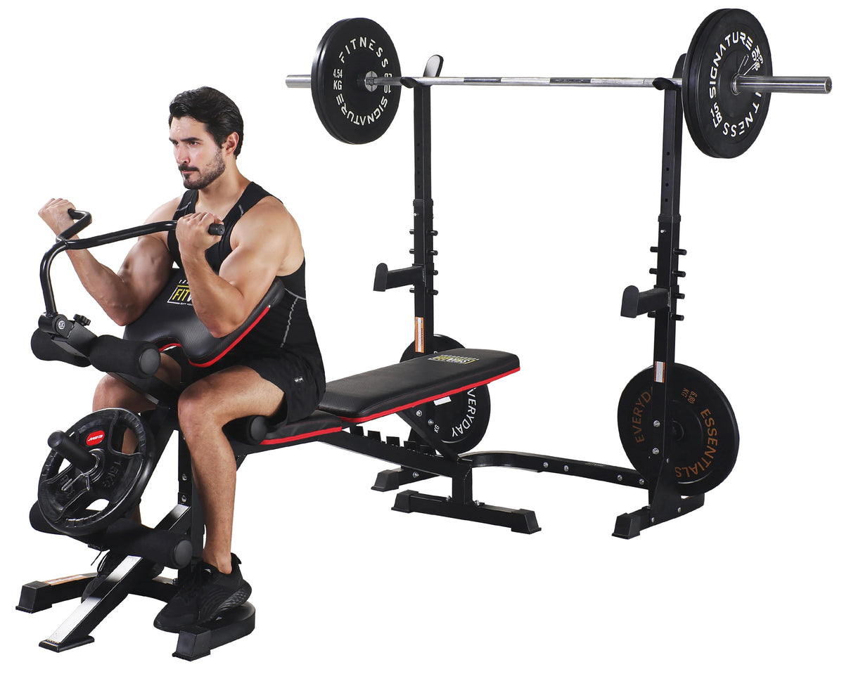 Adjustable Olympic Workout Bench with Squat Rack and 800-Pound Capacity I4068