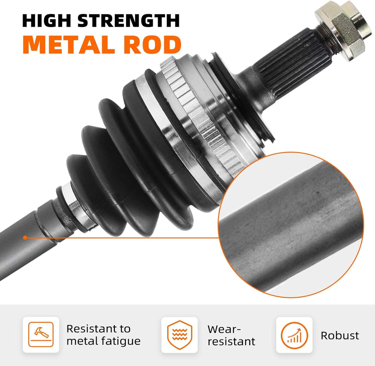 Front CV Axle Drive Shaft Assembly Pack of 2 H706751