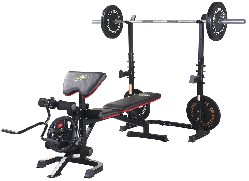Adjustable Olympic Workout Bench with Squat Rack and 800-Pound Capacity I4068