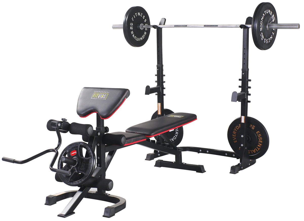 Adjustable Olympic Workout Bench with Squat Rack and 800-Pound Capacity I4068