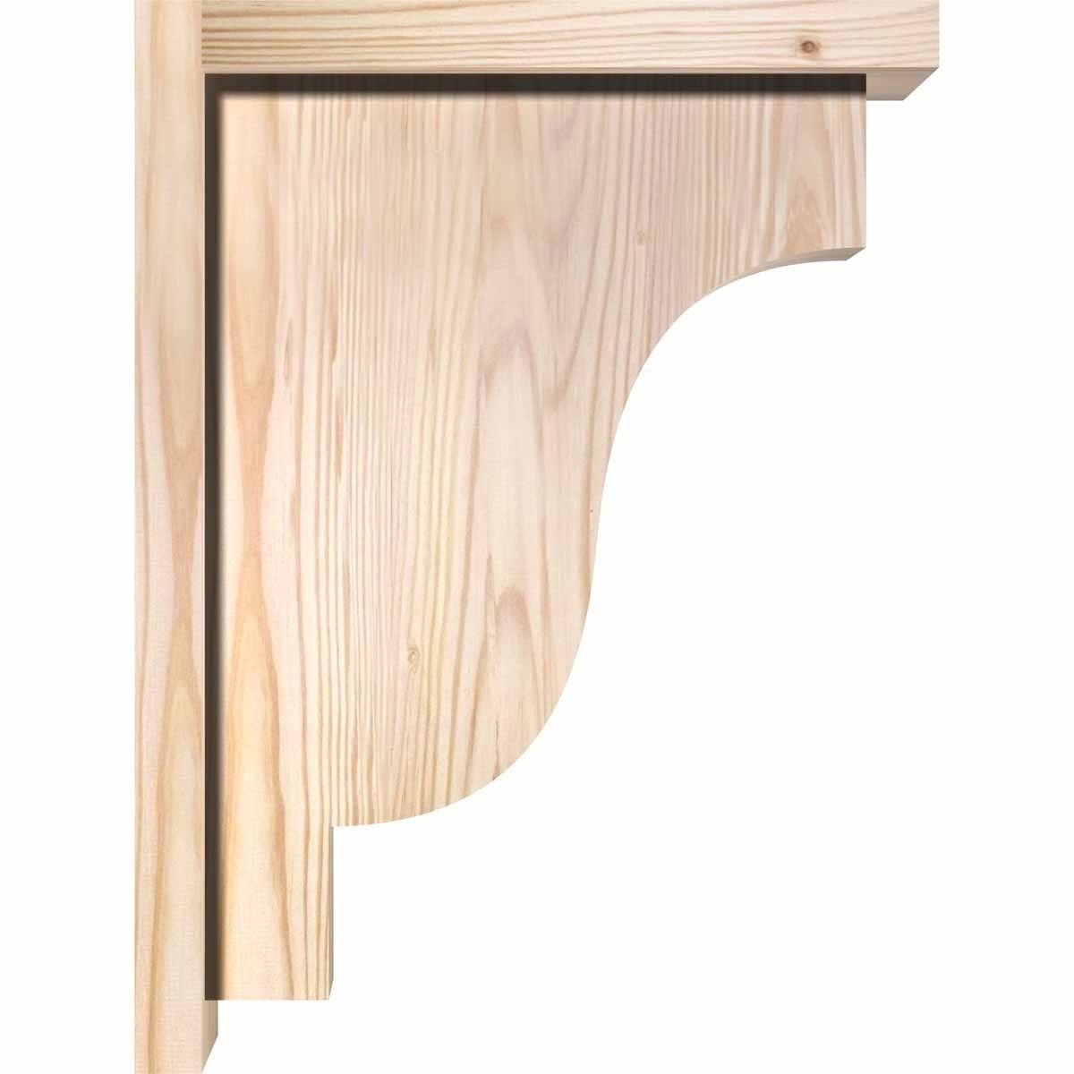 Douglas Fir Newport Smooth Corbel with Backplate G809266