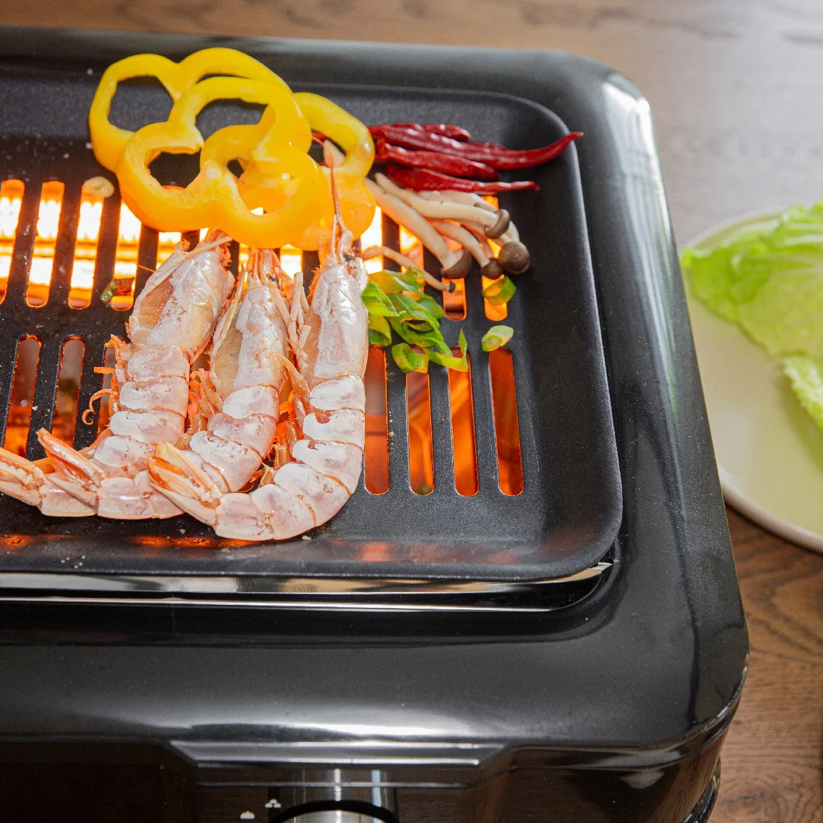 Alloy Steel BBQ Grill with Non-Stick Coating Black S33269