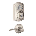Satin Nickel Keypad Combo Pack with Accent Lever S445