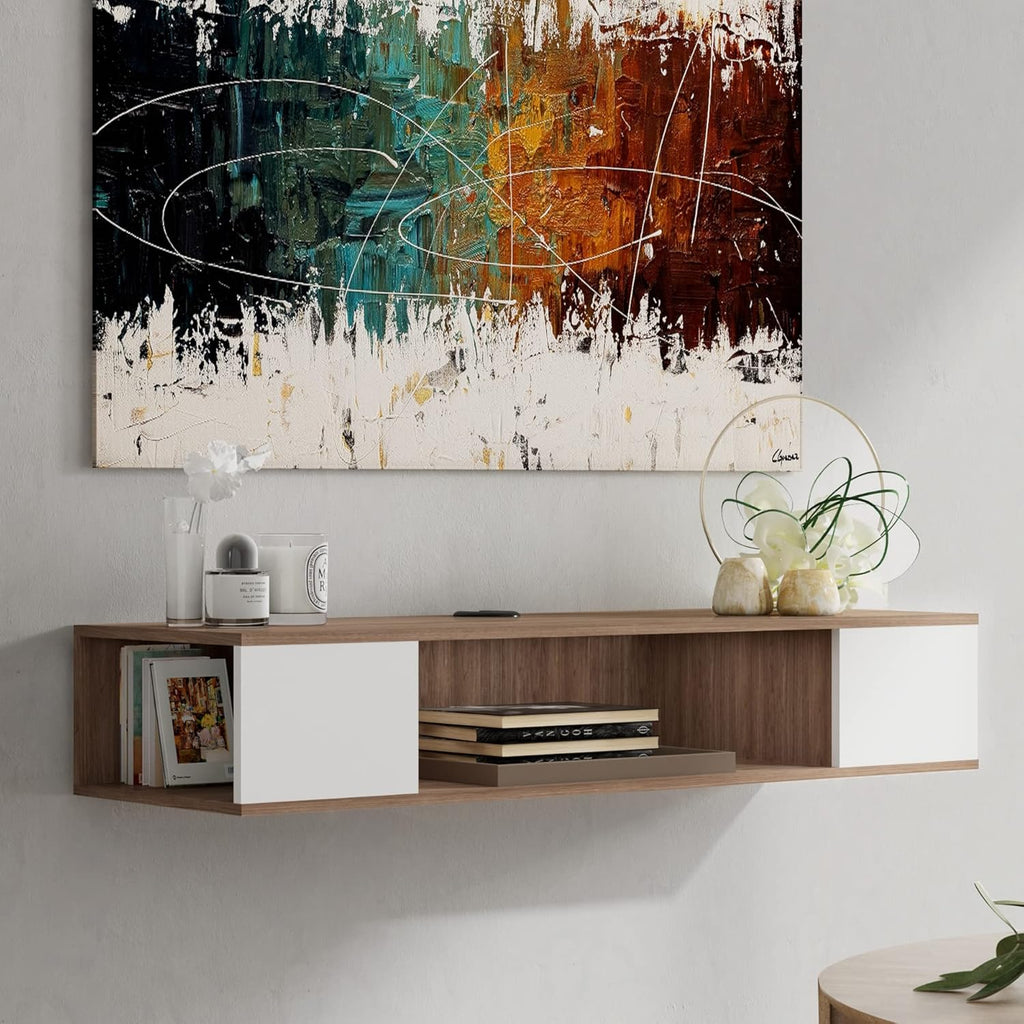 White Floating Wall Mounted TV Stand Z27222