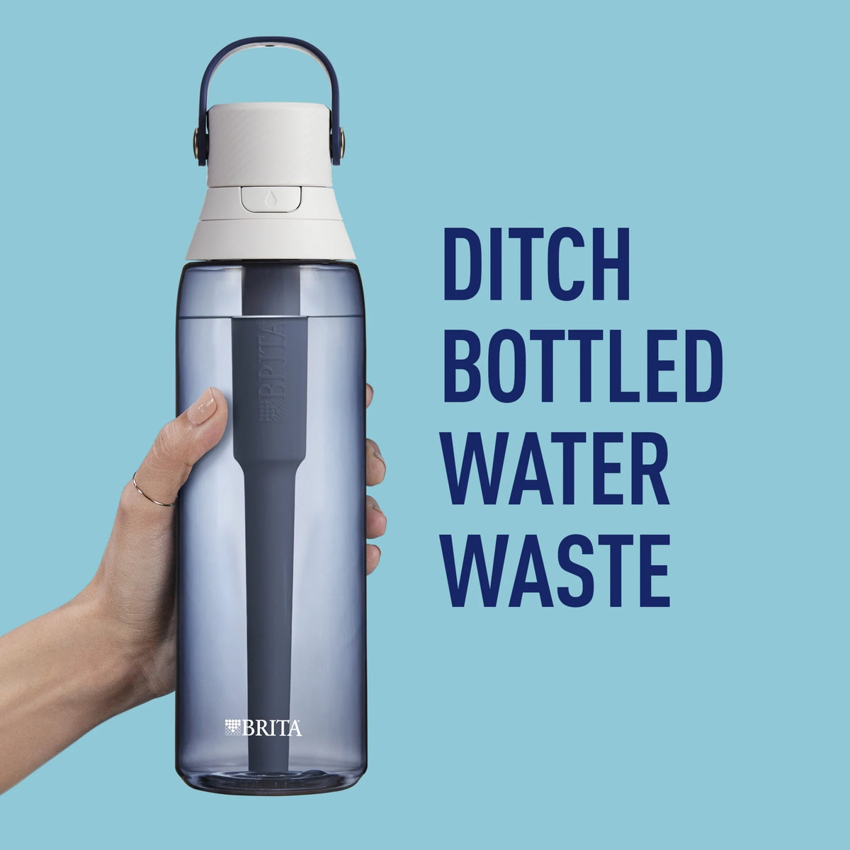 26oz Leak Proof Filtered Water Bottle with Straw P533318