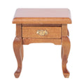 1:12 Walnut Colo Miniature Bedside Table Toy N199277