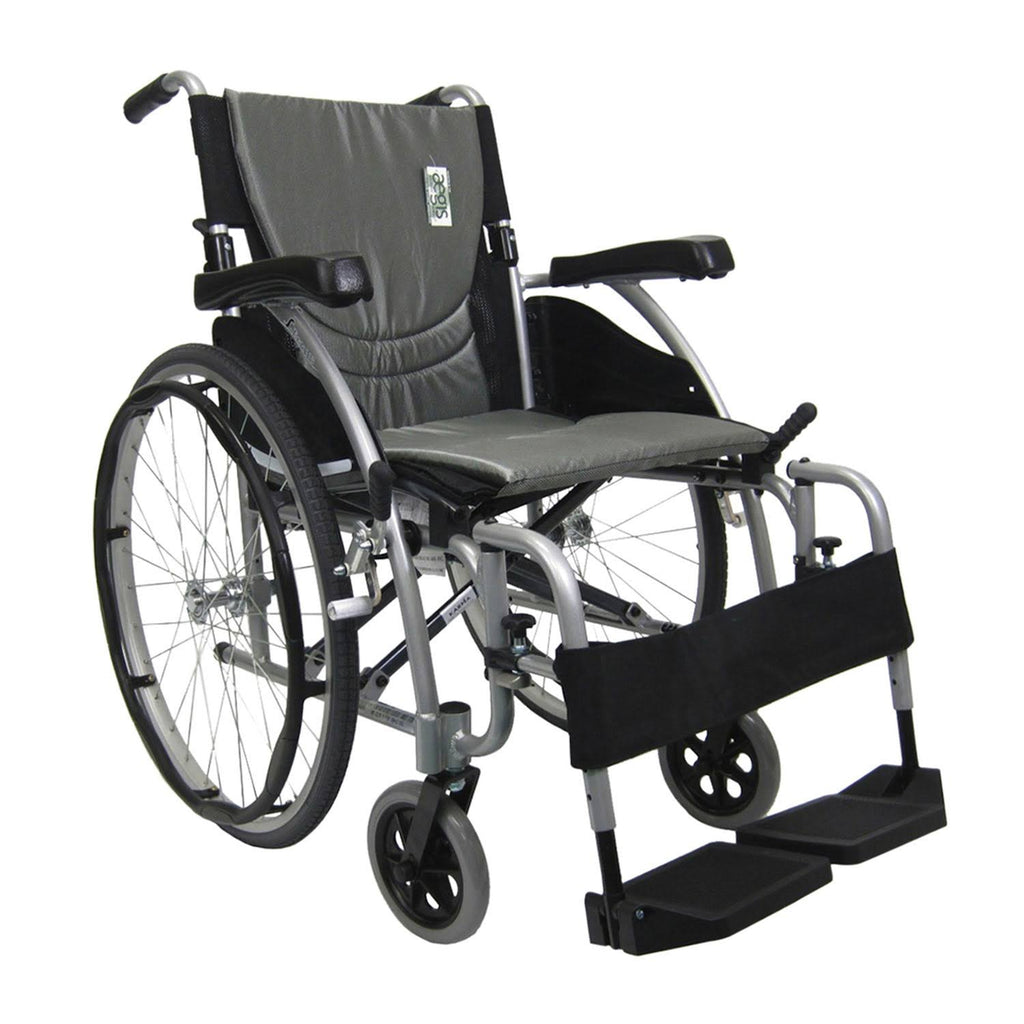 Lightweight Ergonomic Wheelchair with Silver Seat J47799