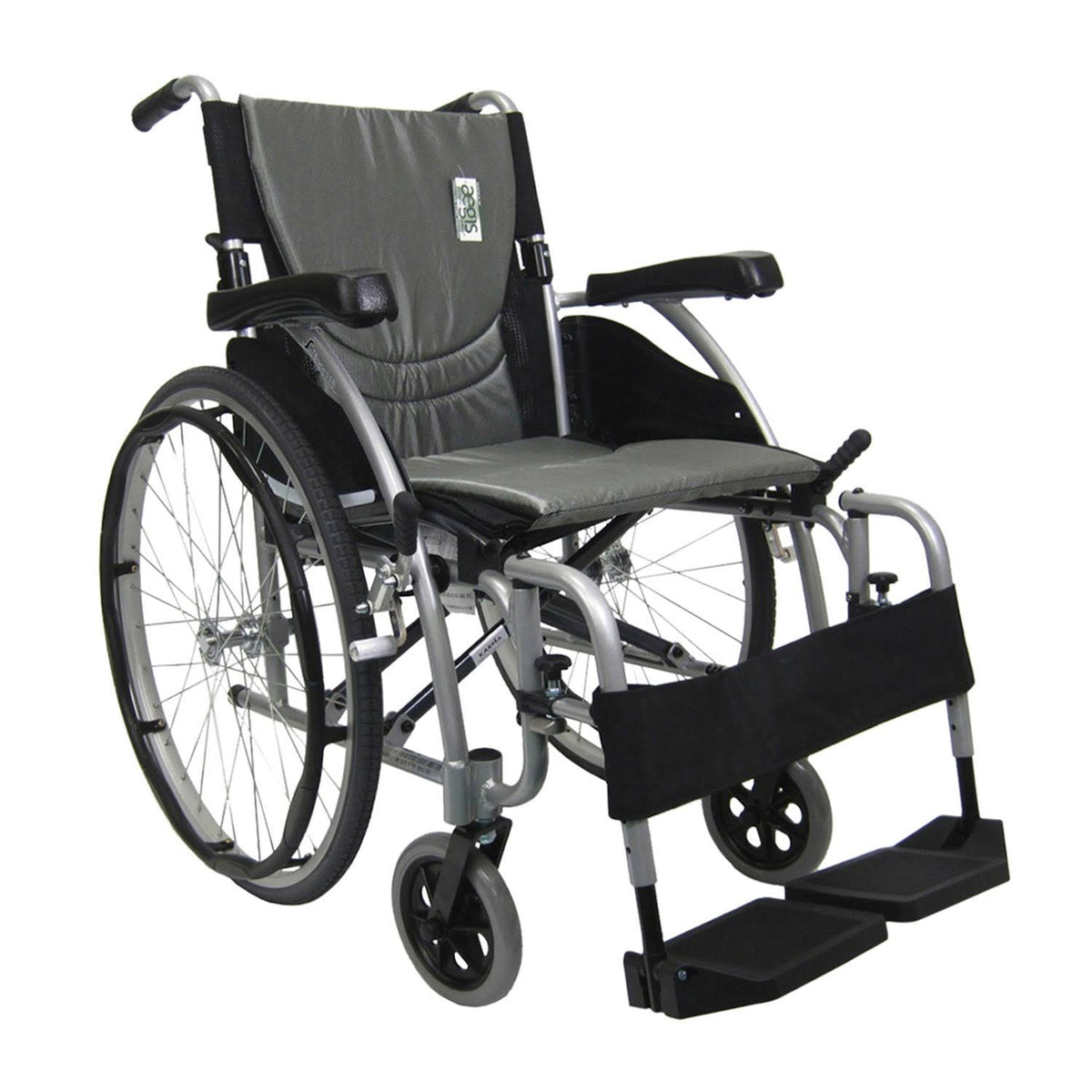 Lightweight Ergonomic Wheelchair with Silver Seat J47799