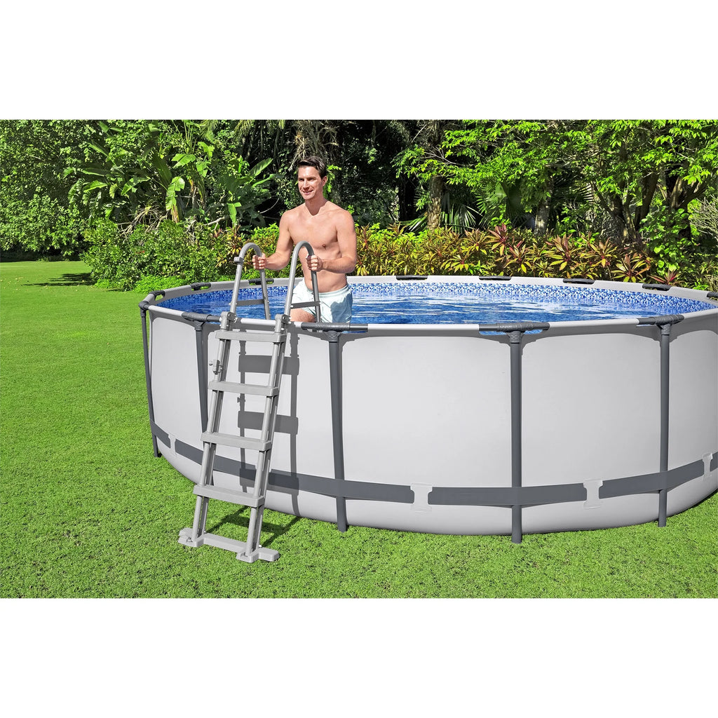 15' x 48 Round Above Ground Swimming Pool Set W499549