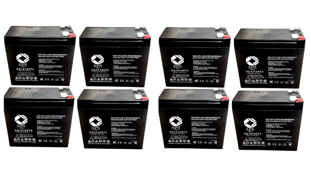 12V 10Ah Replacement Battery (8 Pack) G418